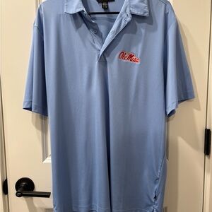 Ole Miss Powder Blue Men's Polo Shirt